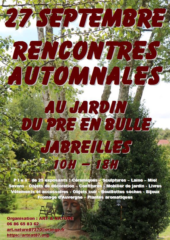 Rencontres automnales au jardin du pré en bulle