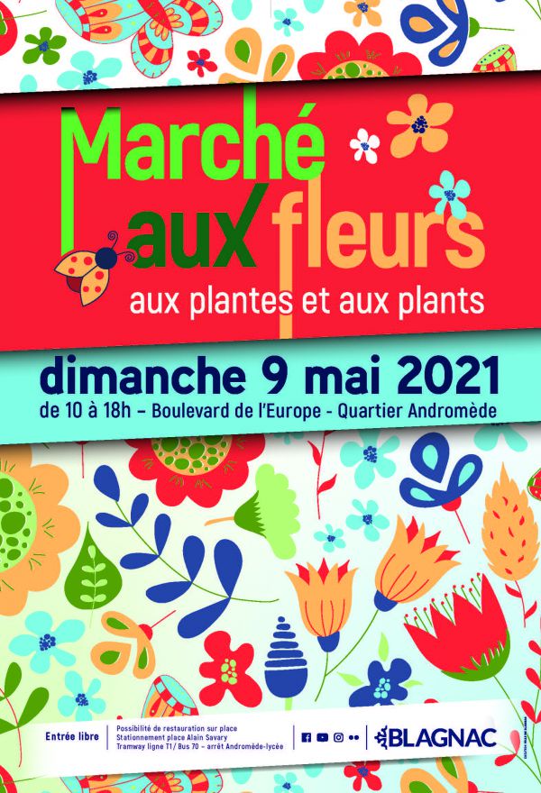 Marché aux fleurs, aux plantes et aux plants