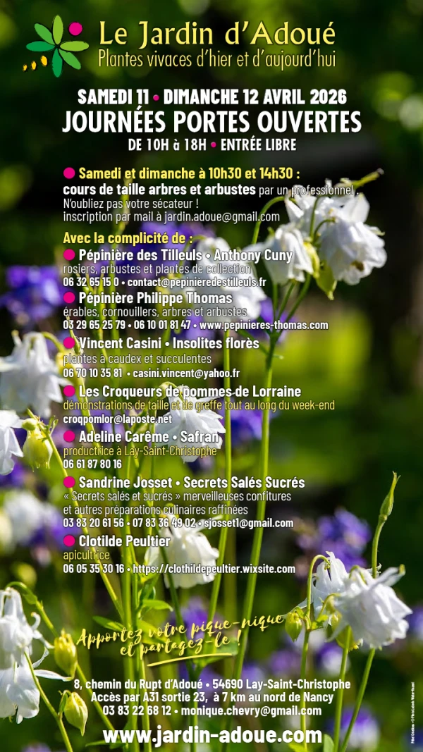 Portes ouvertes au Jardin d'Adou�