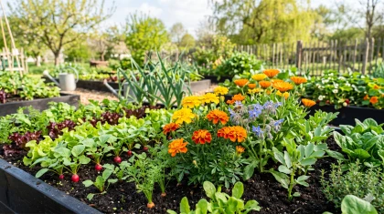 5 associations de plantes � semer au potager en avril