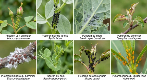 Les esp�ces de pucerons les plus courantes