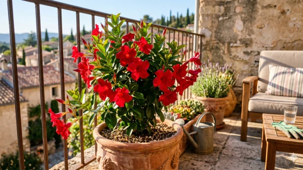 Adoptez le dipladenia sur votre balcon