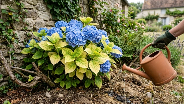 Hortensias : les solutions pour soigner les feuilles qui jaunissent
