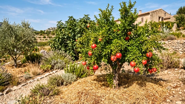 Le grenadier est un fruitier r�sistant � la s�cheresse