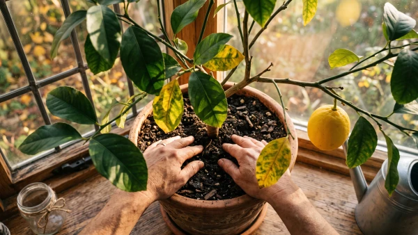 Citronnier et oranger en int�rieur : que faire � la rentr�e