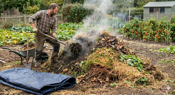 Compostage � chaud : ingr�dients, humidit� et retournement