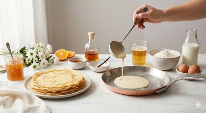 Cr�pes : une recette � la bi�re et aux parfums d'antan