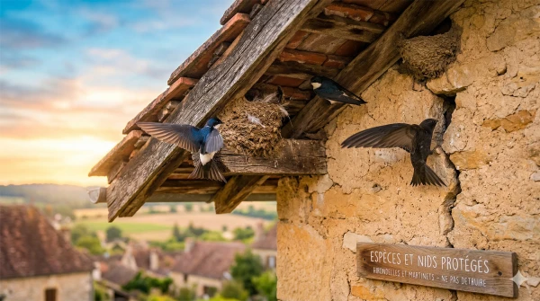 Destruction des nids d'hirondelles ou de martinets : les 3 amendes que vous risquez