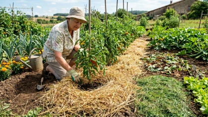 Quelle �paisseur de paillis pour ses l�gumes pour les prot�ger de la s�cheresse