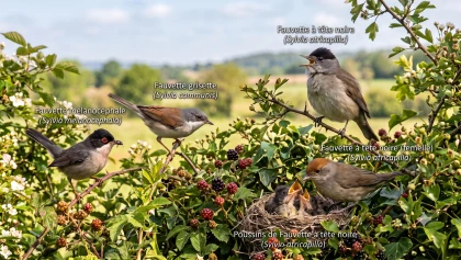 Fauvettes en France : identifier et aider ces petits oiseaux de nos jardins