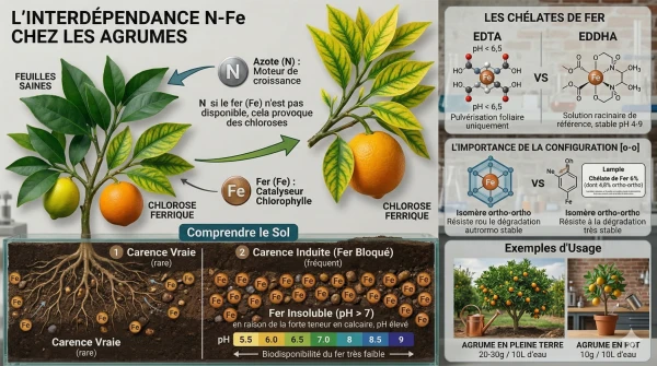 Sch&eacute;ma du r&ocirc;le du fer pour les agumes