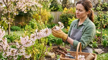 Forsythias et prunus : taillez vos arbustes de printemps d�s la fin de la floraison