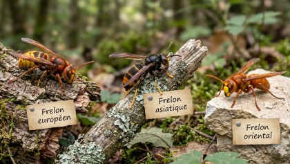 Frelon asiatique, europ�en ou oriental : savoir les identifier et bien r�agir