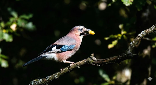 Le geai des ch&ecirc;nes appr&eacute;cie tout particuli&egrave;rement les for&ecirc;ts