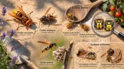 Les gu�pes en France : identifier les esp�ces pr�sentes au jardin