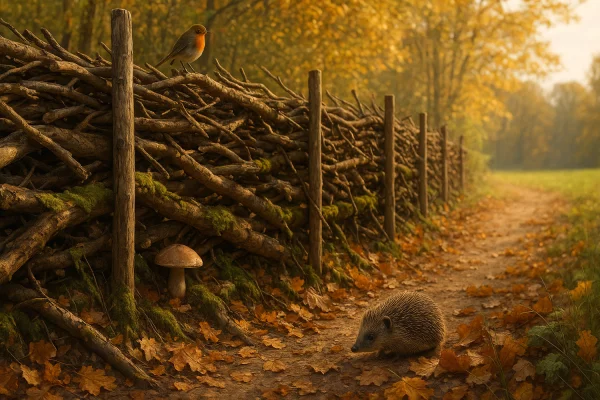 La haie de bois mort, quand les branches deviennent un atout pour la biodiversit au jardin