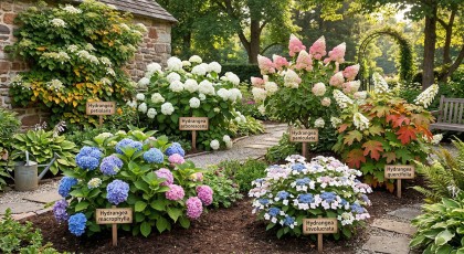 Les hortensias : les 6 esp�ces d'Hydrang�as � conna�tre