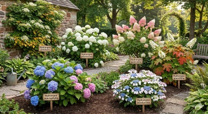 Les hortensias : les 6 esp�ces d'Hydrang�as � conna�tre