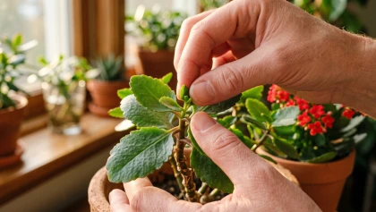 Kalanchoe : l'astuce du pincement pour obtenir une plante bien touffue