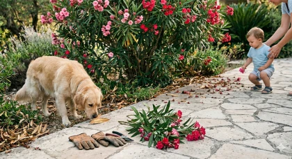 Laurier-rose au jardin : les risques pour vos enfants et vos animaux