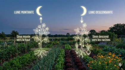 Jardiner avec la lune montante et descendante : guide pratique pour r�ussir ses cultures