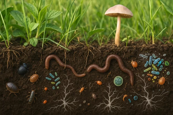 Les micro-organismes sont nombreux dans le sol et participent &agrave; sa qualit&eacute;