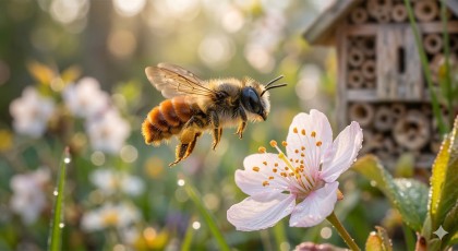 L'osmie cornue, l'abeille ma�onne alli�e n�1 de votre jardin