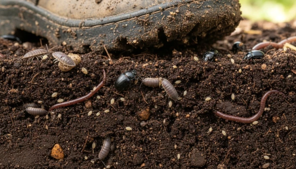 La vie grouille dans le sol sous nos pieds
