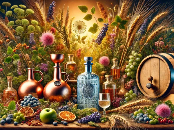 De la nature à la bouteille, la richesse des plantes dans les alcools