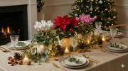 D�coration de No�l : les plus belles plantes pour illuminer votre table de f�te et cr�er une ambiance f�erique naturelle