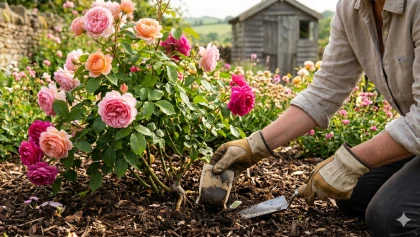 Pourquoi les jardiniers anglais enterrent du th� au pied de leurs rosiers
