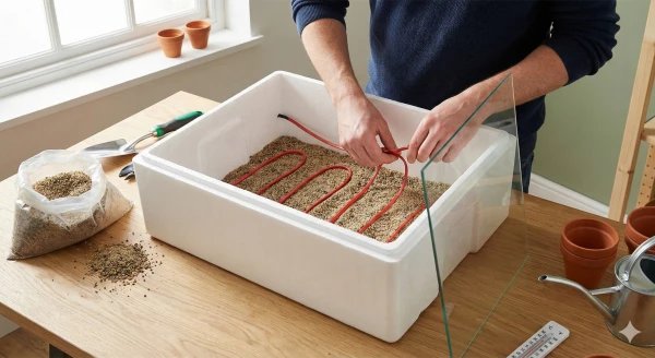 R�alisation d'une mini-serre chauffante pour boutures et semis