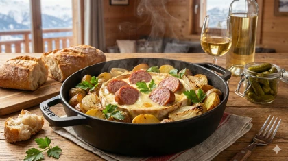 Saucisse de Morteau au Mont d'Or : le plat r�confortant pour l'hiver