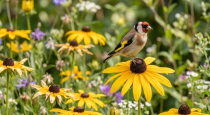 Ces vari�t�s de fleurs pour attirer les oiseaux r�sistent parfaitement aux s�cheresses et nourrissent vos m�sanges