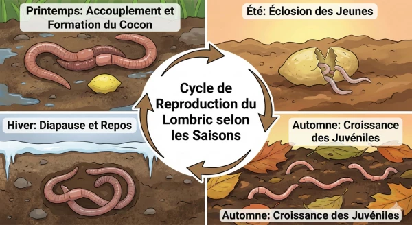 Cycle de vie du ver de terre