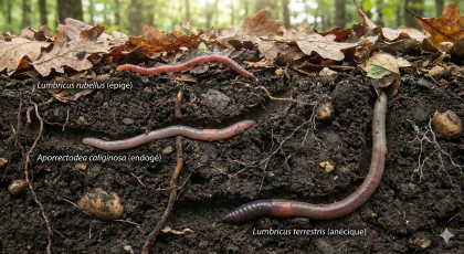 Le lombric : l'ing�nieur invisible et indispensable de nos sols