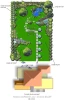 Un jardin l�g�rement en pente