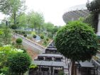 Les jardins cinématiques de Roland Garros, terrasse du stade Suzanne Lenglen