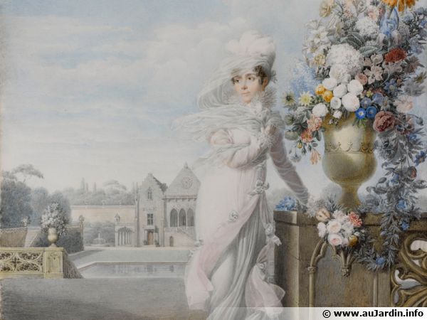 Auguste Garneray - Portrait de l'impératrice Joséphine-s.d. 1813 - Aquarelle sur vélin - Paris, coll. part.
