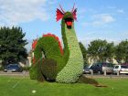 Meudon, Réalisation d'un dragon en mosaïculture