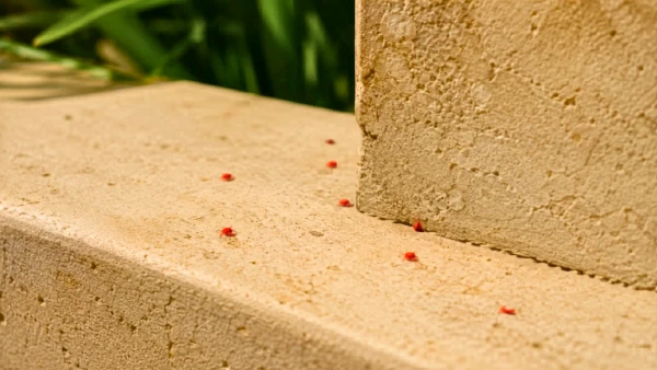 Acariens rouges sur un balcon : ces petits points du printemps sont-ils dangereux ?