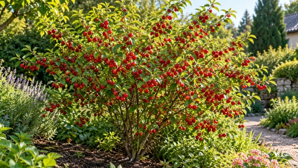 Ragouminier : cet arbuste rustique aux d�licieux fruits rouges