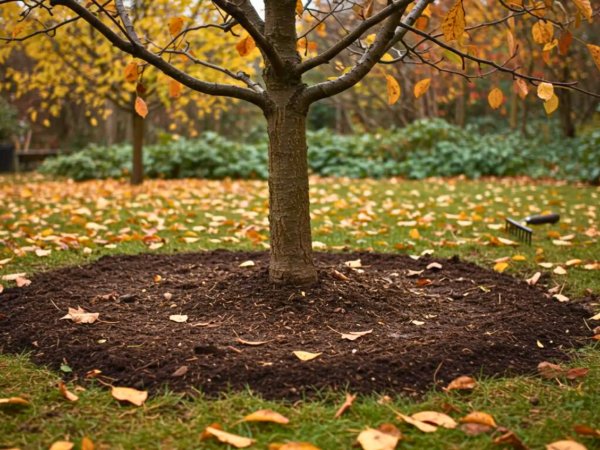 Arrêtez de pailler vos fruitiers trop tôt : ce geste d'automne empêche l'eau de pénétrer et asphyxie le sol