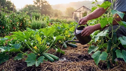 J'arrosais mes courgettes au mauvais moment sans le savoir� jusqu'� ce qu'un mara�cher me parle de l'heure id�ale