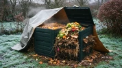 Beaucoup de jardiniers abandonnent leur compost l'hiver� et ratent la chance d'un terreau riche d�s le printemps suivant
