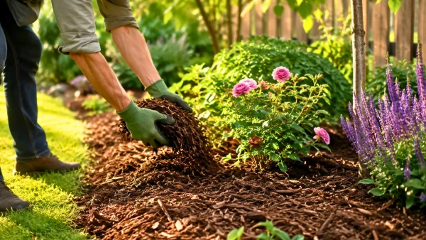 Paillage trop fin : l'erreur fr�quente qui ass�che les jardins en �t�