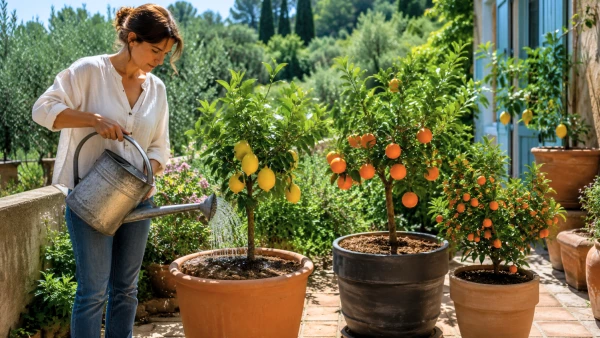 Bien arroser ses agrumes en pot pour des fruits savoureux