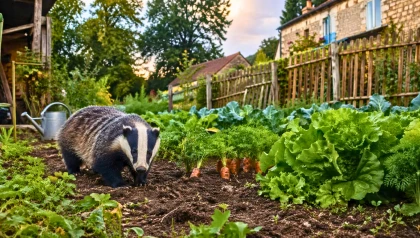 Un blaireau s'est install� dans mon jardin : que faire pour prot�ger le potager naturellement
