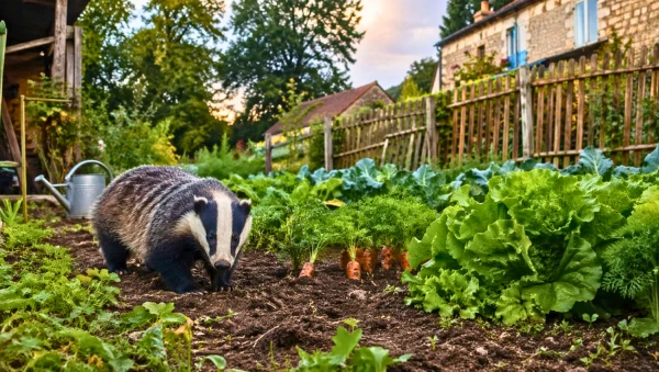 Blaireau dans un potager : cohabiter sans nuire � la biodiversit�