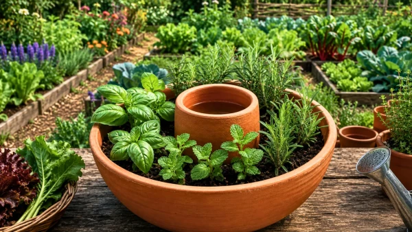 Station de bouturage maison pour herbes aromatiques au potager